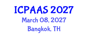 International Conference on Political and Administrative Sciences (ICPAAS) March 08, 2027 - Bangkok, Thailand International Conference on Political and Administrative Sciences (ICPAAS) March 08, 2027 - Bangkok, Thailand
