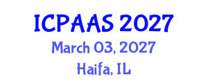 International Conference on Political and Administrative Sciences (ICPAAS) March 03, 2027 - Haifa, Israel International Conference on Political and Administrative Sciences (ICPAAS) March 03, 2027 - Haifa, Israel