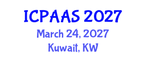 International Conference on Political and Administrative Sciences (ICPAAS) March 24, 2027 - Kuwait, Kuwait International Conference on Political and Administrative Sciences (ICPAAS) March 24, 2027 - Kuwait, Kuwait