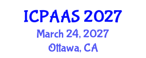 International Conference on Political and Administrative Sciences (ICPAAS) March 24, 2027 - Ottawa, Canada International Conference on Political and Administrative Sciences (ICPAAS) March 24, 2027 - Ottawa, Canada