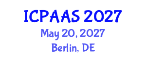 International Conference on Political and Administrative Sciences (ICPAAS) May 20, 2027 - Berlin, Germany