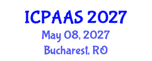 International Conference on Political and Administrative Sciences (ICPAAS) May 08, 2027 - Bucharest, Romania International Conference on Political and Administrative Sciences (ICPAAS) May 08, 2027 - Bucharest, Romania