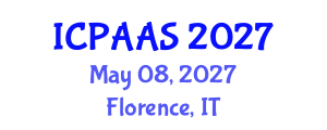 International Conference on Political and Administrative Sciences (ICPAAS) May 08, 2027 - Florence, Italy International Conference on Political and Administrative Sciences (ICPAAS) May 08, 2027 - Florence, Italy