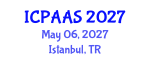 International Conference on Political and Administrative Sciences (ICPAAS) May 06, 2027 - Istanbul, Turkey International Conference on Political and Administrative Sciences (ICPAAS) May 06, 2027 - Istanbul, Turkey