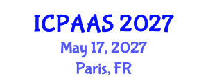 International Conference on Political and Administrative Sciences (ICPAAS) May 17, 2027 - Paris, France International Conference on Political and Administrative Sciences (ICPAAS) May 17, 2027 - Paris, France