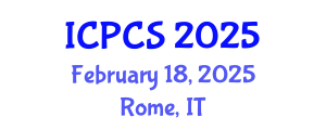 International Conference on Political and Cultural Studies (ICPCS) February 18, 2025 - Rome, Italy