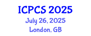 International Conference on Political and Cultural Studies (ICPCS) July 26, 2025 - London, United Kingdom
