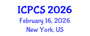 International Conference on Political and Cultural Studies (ICPCS) February 16, 2026 - New York, United States International Conference on Political and Cultural Studies (ICPCS) February 16, 2026 - New York, United States