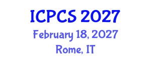 International Conference on Political and Cultural Studies (ICPCS) February 18, 2027 - Rome, Italy International Conference on Political and Cultural Studies (ICPCS) February 18, 2027 - Rome, Italy