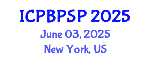 International Conference on Political Behavior, Political Science and Participation (ICPBPSP) June 03, 2025 - New York, United States