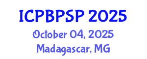 International Conference on Political Behavior, Political Science and Participation (ICPBPSP) October 04, 2025 - Madagascar, Madagascar