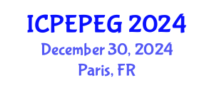 International Conference on Political Economy of Poverty, Equity and Growth (ICPEPEG) December 30, 2024 - Paris, France