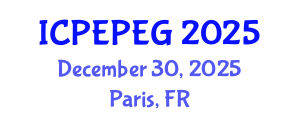 International Conference on Political Economy of Poverty, Equity and Growth (ICPEPEG) December 30, 2025 - Paris, France