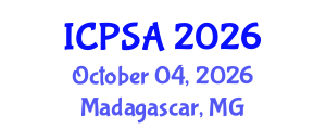 International Conference on Political Science and Activity (ICPSA) October 04, 2026 - Madagascar, Madagascar International Conference on Political Science and Activity (ICPSA) October 04, 2026 - Madagascar, Madagascar