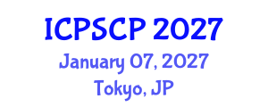 International Conference on Political Science and Comparative Politics (ICPSCP) January 07, 2027 - Tokyo, Japan International Conference on Political Science and Comparative Politics (ICPSCP) January 07, 2027 - Tokyo, Japan