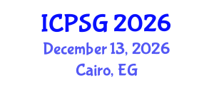 International Conference on Political Science and Globalization (ICPSG) December 13, 2026 - Cairo, Egypt International Conference on Political Science and Globalization (ICPSG) December 13, 2026 - Cairo, Egypt