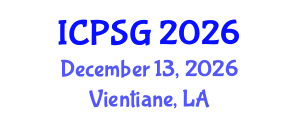 International Conference on Political Science and Globalization (ICPSG) December 13, 2026 - Vientiane, Laos International Conference on Political Science and Globalization (ICPSG) December 13, 2026 - Vientiane, Laos
