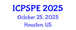 International Conference on Political Science and Political Economy (ICPSPE) October 25, 2025 - Houston, United States