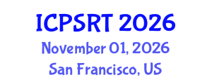 International Conference on Political Science and Regime Types (ICPSRT) November 01, 2026 - San Francisco, United States