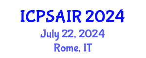 International Conference on Political Sciences and International Relations (ICPSAIR) July 22, 2024 - Rome, Italy
