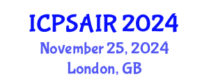 International Conference on Political Sciences and International Relations (ICPSAIR) November 25, 2024 - London, United Kingdom