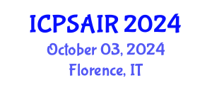 International Conference on Political Sciences and International Relations (ICPSAIR) October 03, 2024 - Florence, Italy