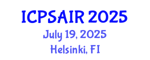 International Conference on Political Sciences and International Relations (ICPSAIR) July 19, 2025 - Helsinki, Finland