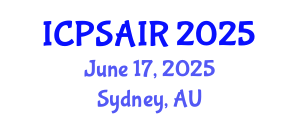 International Conference on Political Sciences and International Relations (ICPSAIR) June 17, 2025 - Sydney, Australia