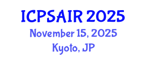 International Conference on Political Sciences and International Relations (ICPSAIR) November 15, 2025 - Kyoto, Japan