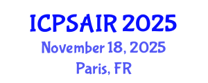 International Conference on Political Sciences and International Relations (ICPSAIR) November 18, 2025 - Paris, France