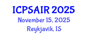 International Conference on Political Sciences and International Relations (ICPSAIR) November 15, 2025 - Reykjavik, Iceland