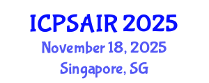 International Conference on Political Sciences and International Relations (ICPSAIR) November 18, 2025 - Singapore, Singapore