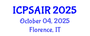 International Conference on Political Sciences and International Relations (ICPSAIR) October 04, 2025 - Florence, Italy