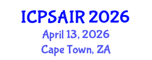 International Conference on Political Sciences and International Relations (ICPSAIR) April 13, 2026 - Cape Town, South Africa International Conference on Political Sciences and International Relations (ICPSAIR) April 13, 2026 - Cape Town, South Africa