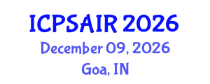 International Conference on Political Sciences and International Relations (ICPSAIR) December 09, 2026 - Goa, India International Conference on Political Sciences and International Relations (ICPSAIR) December 09, 2026 - Goa, India