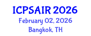 International Conference on Political Sciences and International Relations (ICPSAIR) February 02, 2026 - Bangkok, Thailand International Conference on Political Sciences and International Relations (ICPSAIR) February 02, 2026 - Bangkok, Thailand
