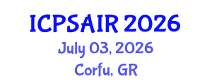 International Conference on Political Sciences and International Relations (ICPSAIR) July 03, 2026 - Corfu, Greece International Conference on Political Sciences and International Relations (ICPSAIR) July 03, 2026 - Corfu, Greece