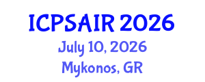 International Conference on Political Sciences and International Relations (ICPSAIR) July 10, 2026 - Mykonos, Greece International Conference on Political Sciences and International Relations (ICPSAIR) July 10, 2026 - Mykonos, Greece