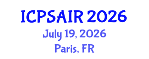International Conference on Political Sciences and International Relations (ICPSAIR) July 19, 2026 - Paris, France International Conference on Political Sciences and International Relations (ICPSAIR) July 19, 2026 - Paris, France
