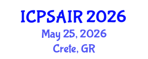 International Conference on Political Sciences and International Relations (ICPSAIR) May 25, 2026 - Crete, Greece International Conference on Political Sciences and International Relations (ICPSAIR) May 25, 2026 - Crete, Greece