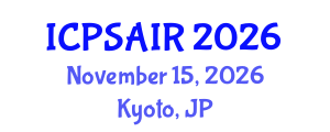International Conference on Political Sciences and International Relations (ICPSAIR) November 15, 2026 - Kyoto, Japan International Conference on Political Sciences and International Relations (ICPSAIR) November 15, 2026 - Kyoto, Japan