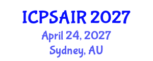 International Conference on Political Sciences and International Relations (ICPSAIR) April 24, 2027 - Sydney, Australia International Conference on Political Sciences and International Relations (ICPSAIR) April 24, 2027 - Sydney, Australia