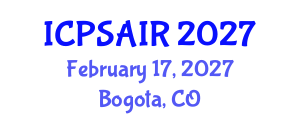 International Conference on Political Sciences and International Relations (ICPSAIR) February 17, 2027 - Bogota, Colombia International Conference on Political Sciences and International Relations (ICPSAIR) February 17, 2027 - Bogota, Colombia