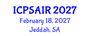 International Conference on Political Sciences and International Relations (ICPSAIR) February 18, 2027 - Jeddah, Saudi Arabia International Conference on Political Sciences and International Relations (ICPSAIR) February 18, 2027 - Jeddah, Saudi Arabia