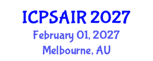 International Conference on Political Sciences and International Relations (ICPSAIR) February 01, 2027 - Melbourne, Australia International Conference on Political Sciences and International Relations (ICPSAIR) February 01, 2027 - Melbourne, Australia