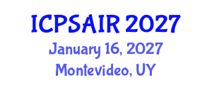 International Conference on Political Sciences and International Relations (ICPSAIR) January 16, 2027 - Montevideo, Uruguay International Conference on Political Sciences and International Relations (ICPSAIR) January 16, 2027 - Montevideo, Uruguay