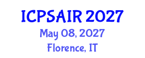 International Conference on Political Sciences and International Relations (ICPSAIR) May 08, 2027 - Florence, Italy International Conference on Political Sciences and International Relations (ICPSAIR) May 08, 2027 - Florence, Italy