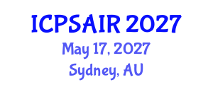 International Conference on Political Sciences and International Relations (ICPSAIR) May 17, 2027 - Sydney, Australia International Conference on Political Sciences and International Relations (ICPSAIR) May 17, 2027 - Sydney, Australia