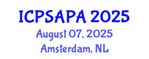 International Conference on Political Sciences and Policy Analysis (ICPSAPA) August 07, 2025 - Amsterdam, Netherlands International Conference on Political Sciences and Policy Analysis (ICPSAPA) August 07, 2025 - Amsterdam, Netherlands