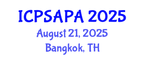 International Conference on Political Sciences and Policy Analysis (ICPSAPA) August 21, 2025 - Bangkok, Thailand International Conference on Political Sciences and Policy Analysis (ICPSAPA) August 21, 2025 - Bangkok, Thailand